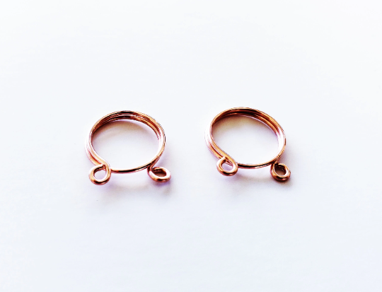 Rose Gold Nipple Rings Non Piercing, Set of 2. Fake Piercings , Intimate Jewelry, Kink, Fetish , adjustable nipple rings, BDSM