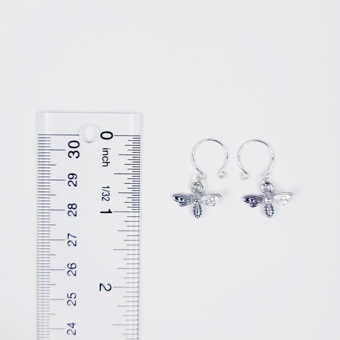 Bee Nipple Rings, Silver