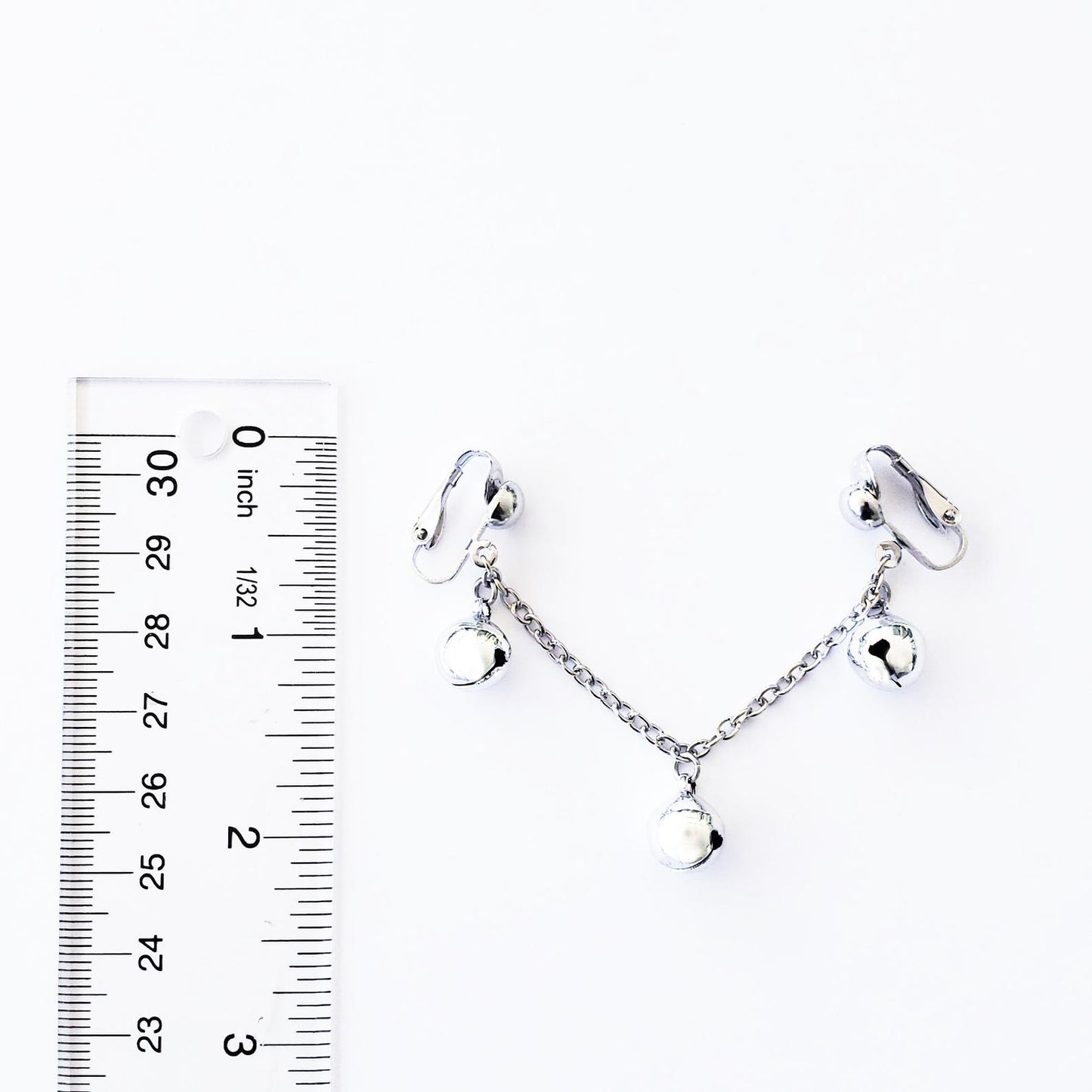 Bell Labia Clip Chain Dangle, Non Piercing Vagina Lip Clips