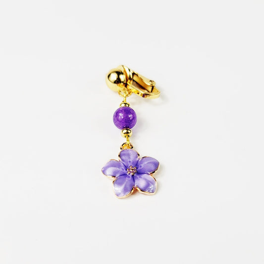 Gold and Purple Flower VCH Clip