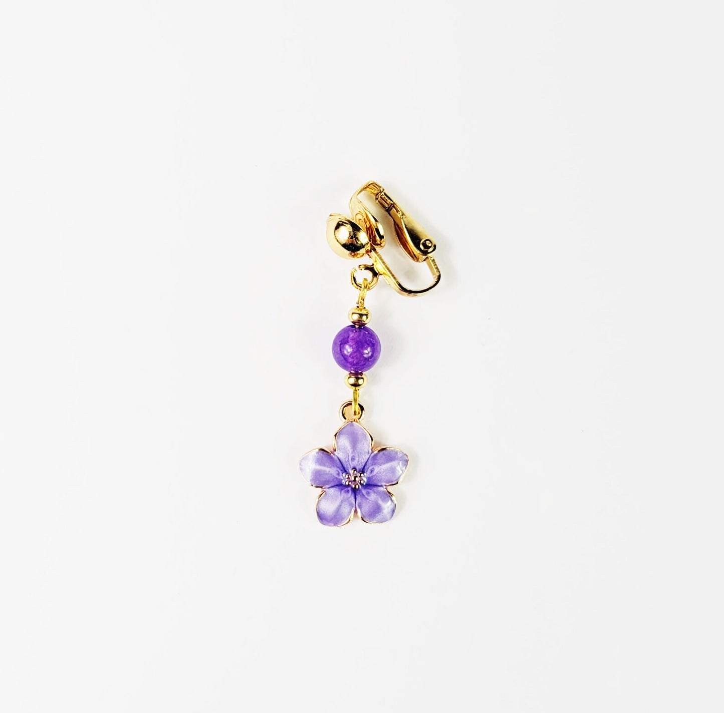 Gold and Purple Flower VCH Clip