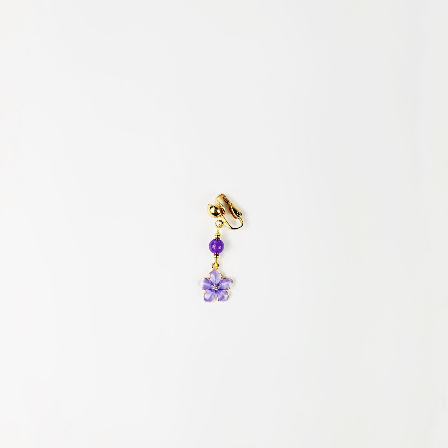 Gold and Purple Flower VCH Clip