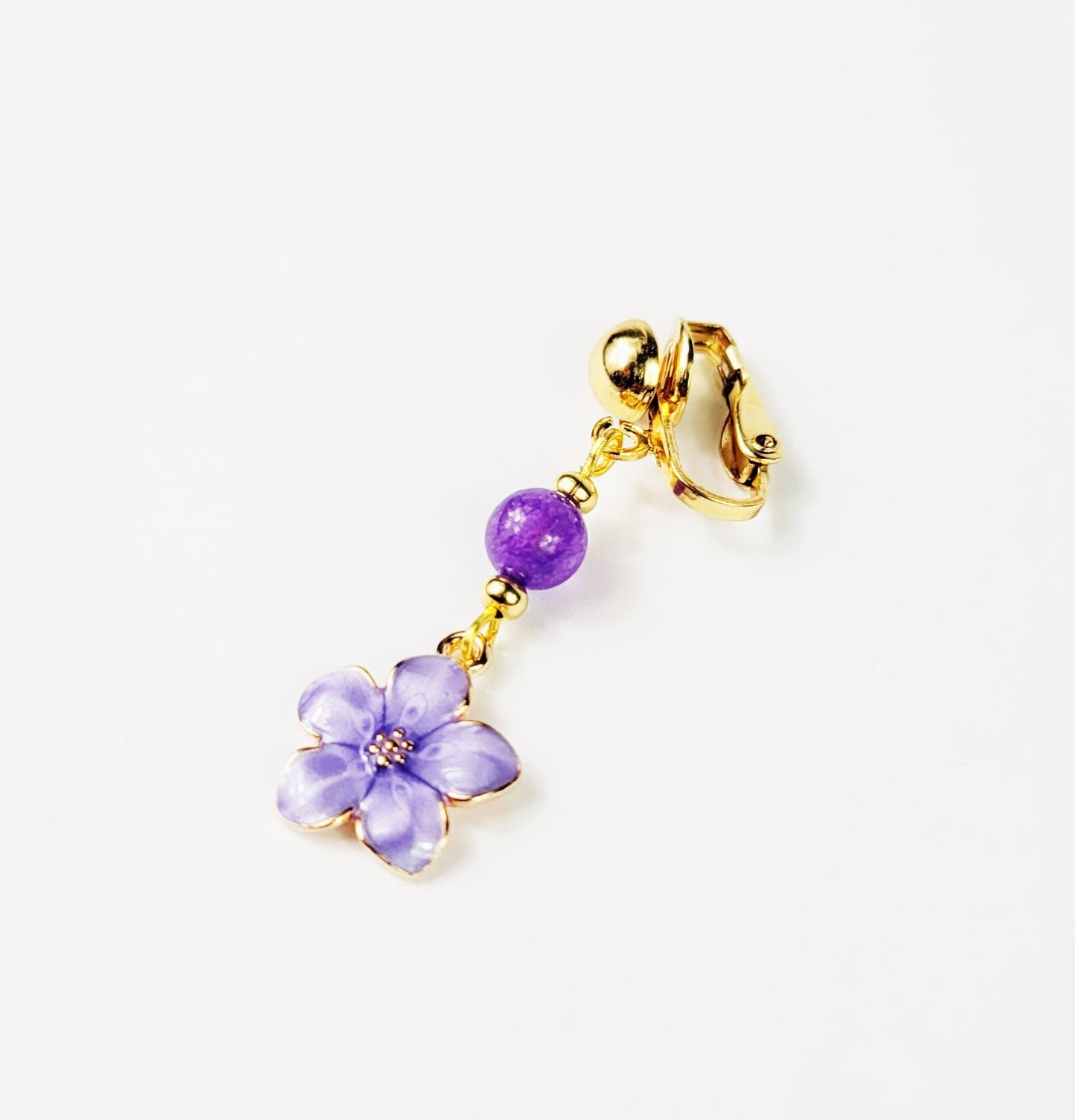 Gold and Purple Flower VCH Clip