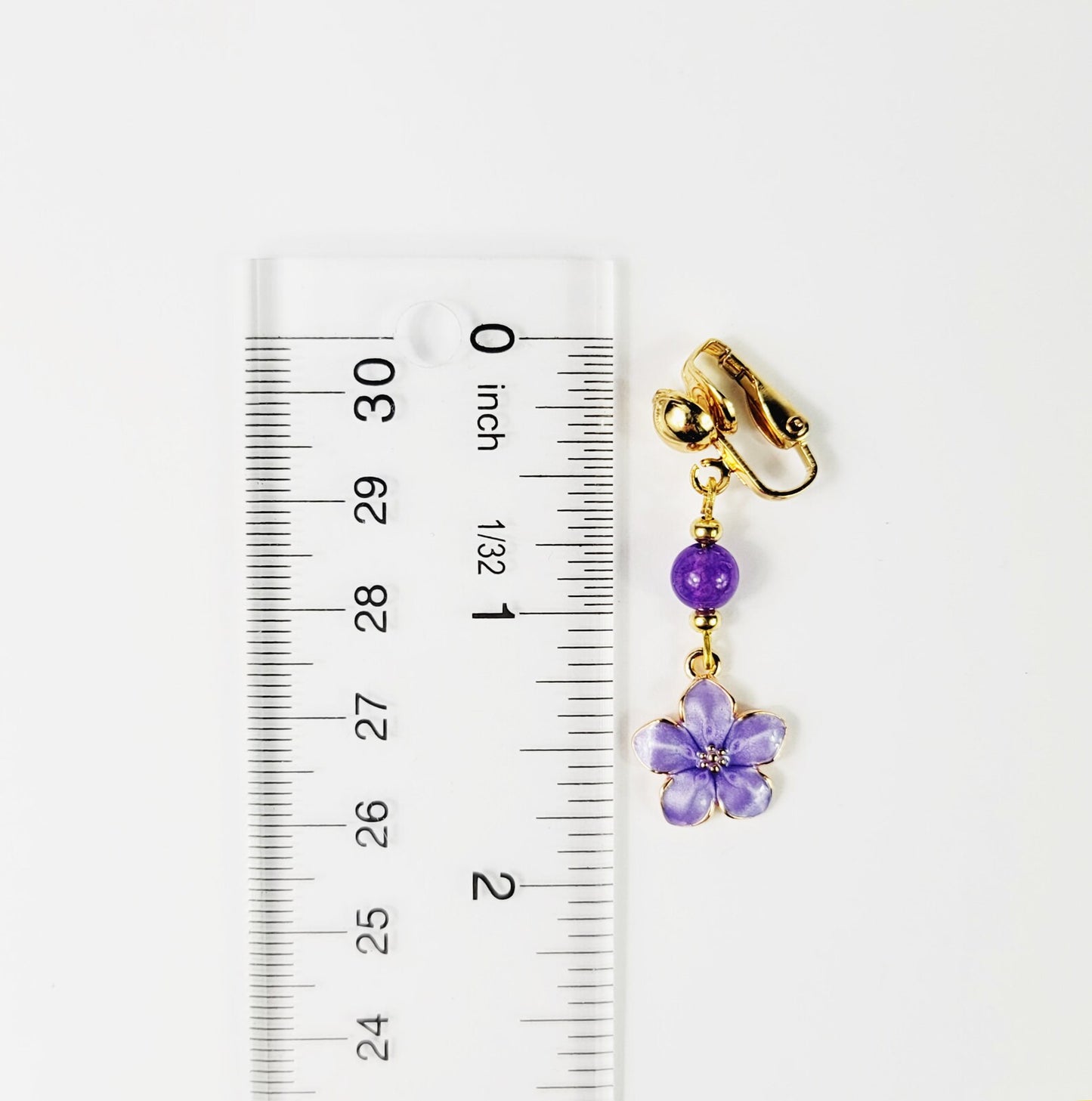 Gold and Purple Flower VCH Clip