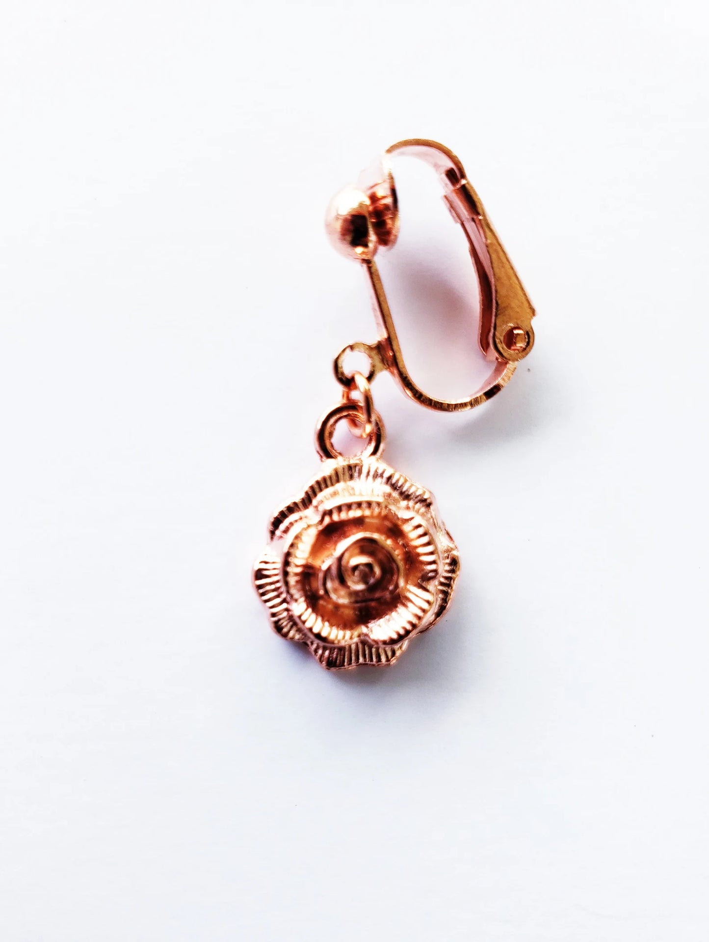 Rose Gold Rose Charm VCH Clip