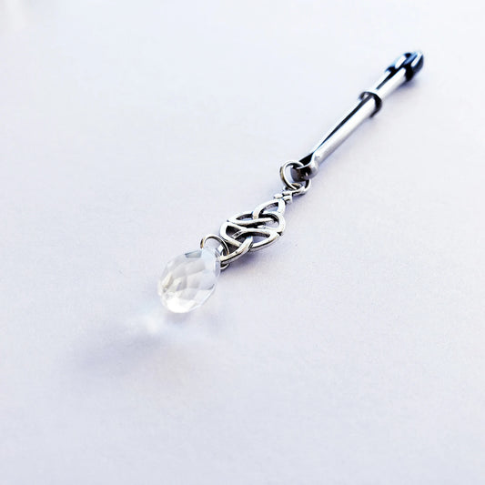 Celtic Knot and Crystal Tweezer Clitoral Clamp