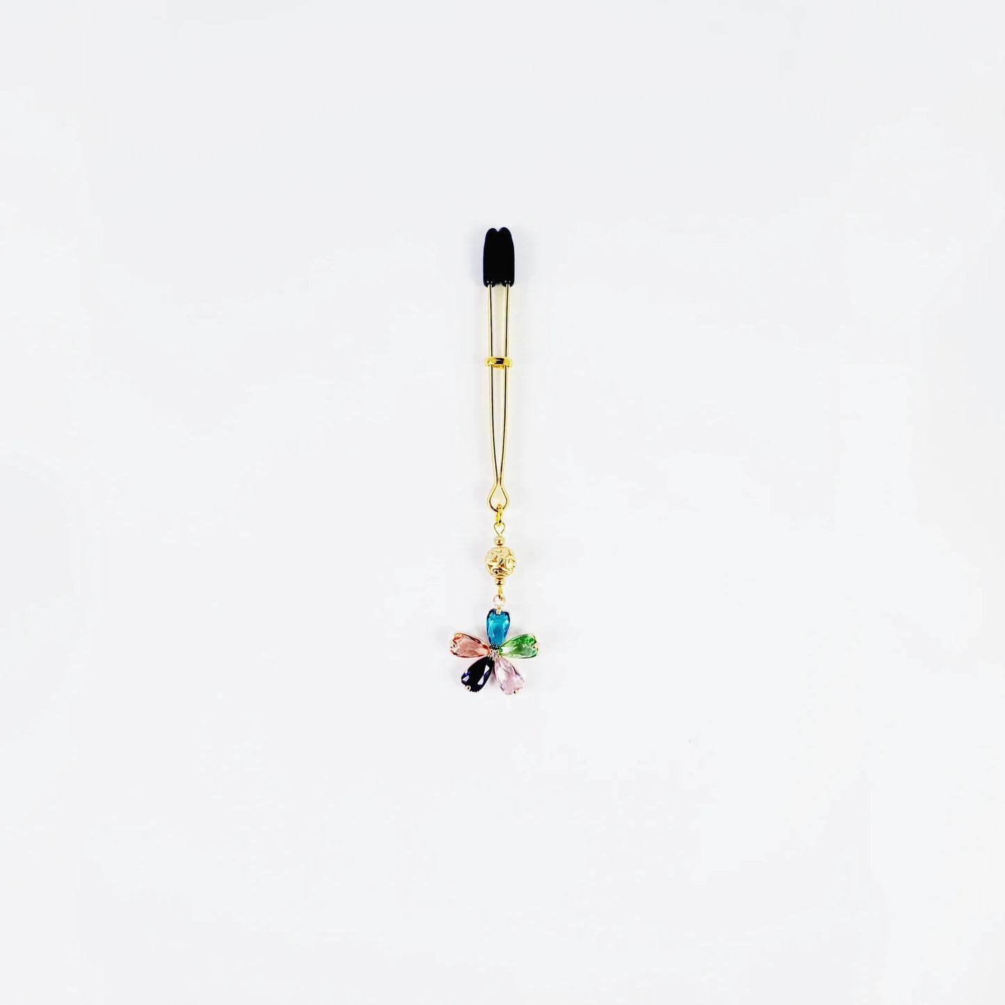 Gemstone Flower Tweezer Clitoral Clamp