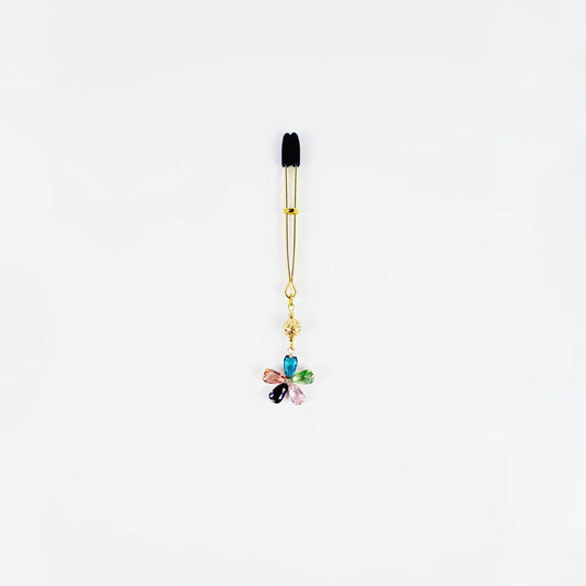 Gemstone Flower Tweezer Clitoral Clamp