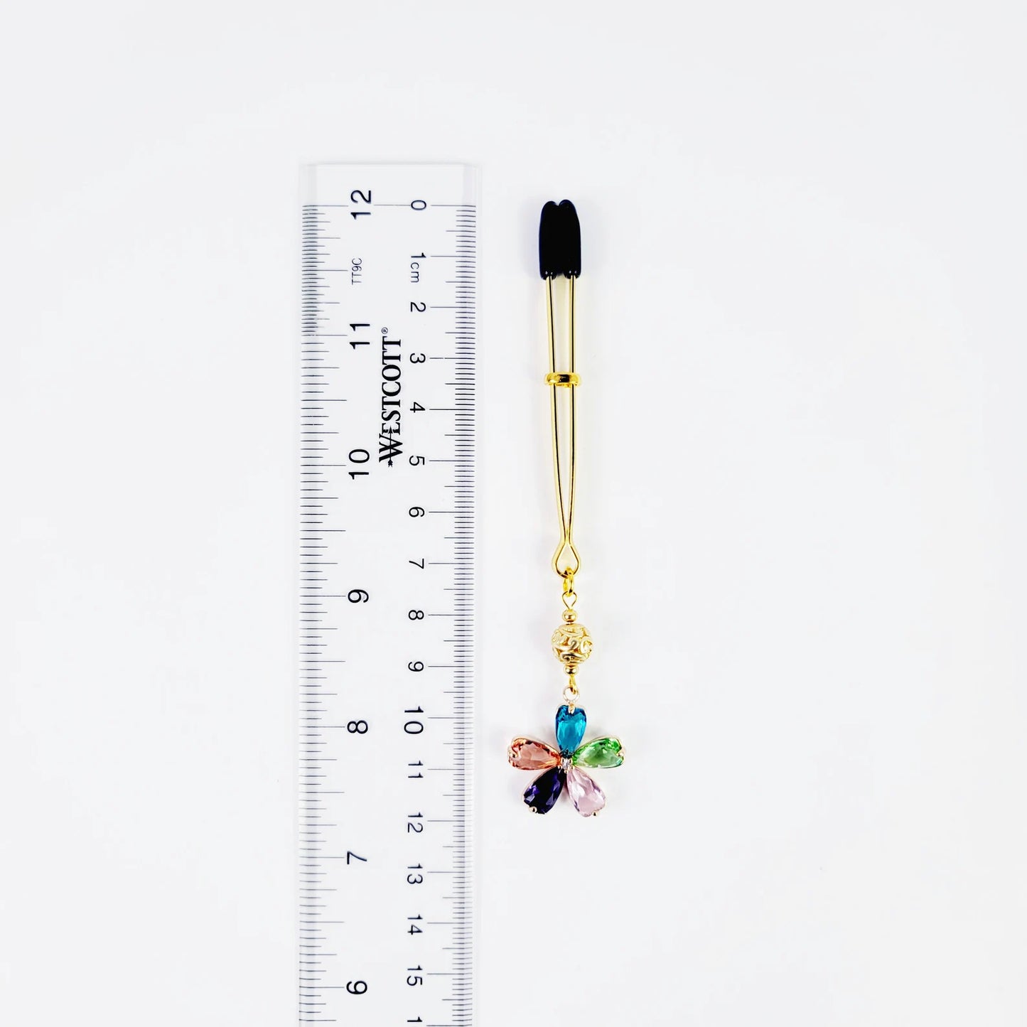 Gemstone Flower Tweezer Clitoral Clamp
