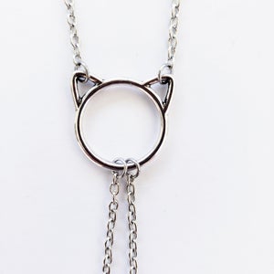 BDSM Kitten Necklace to Nipple, Non-Piercing with Your Choice of Nipple Attachment