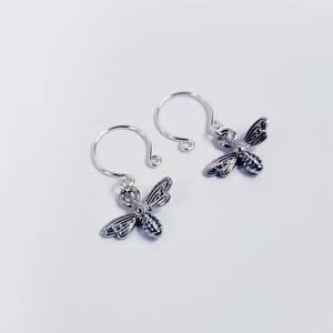 Bee Nipple Rings, Silver