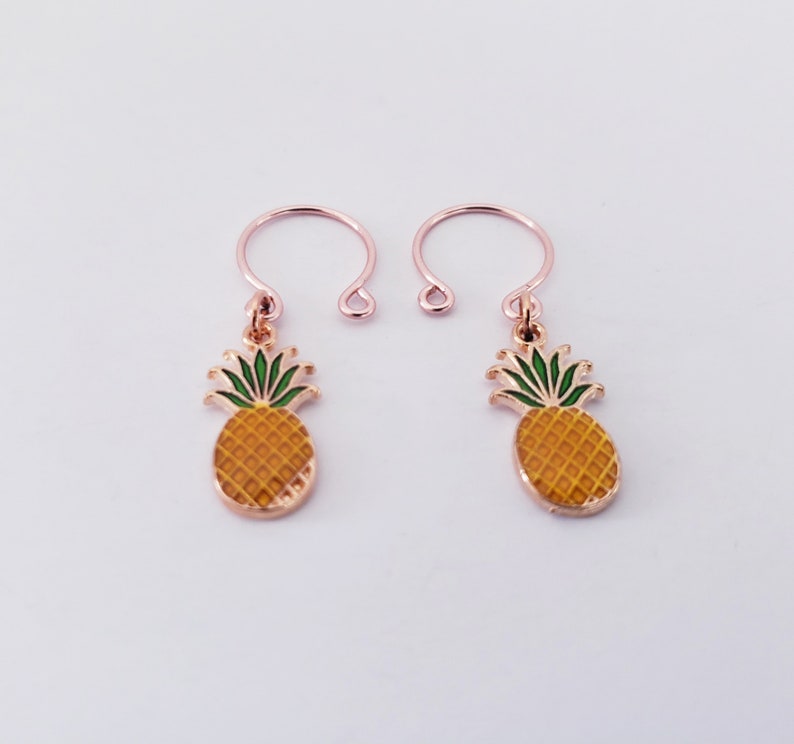 Pineapple Nipple Rings, Rose Gold