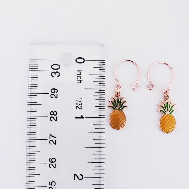 Pineapple Nipple Rings, Rose Gold