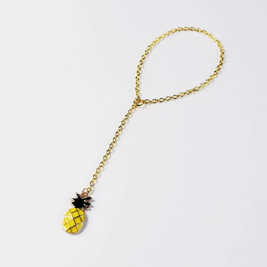 Pineapple Penis Noose, Gold. Non Piercing Cock Chain Jewelry, Lifestyle Ware.