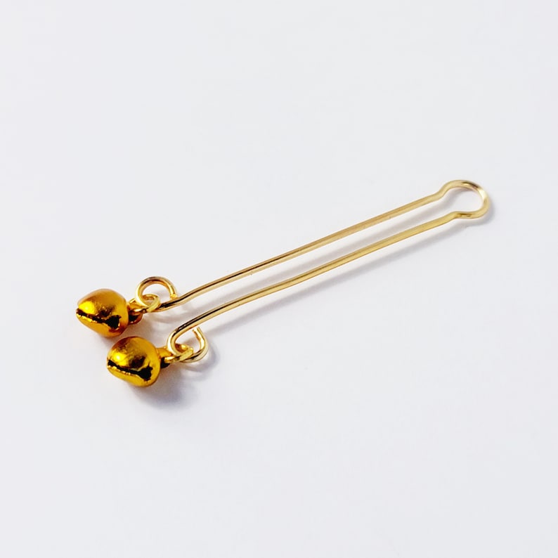 Gold Labia Clip with Bells