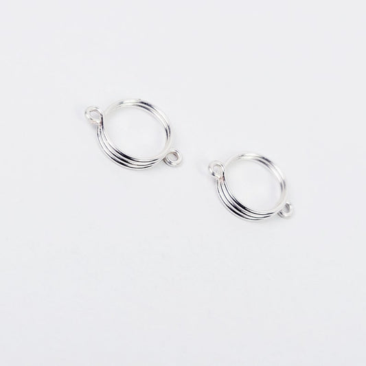 Triple Circle Nipple Rings, Pair of Two